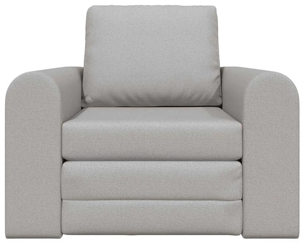 Sofá-Cama de Chão 2-em-1 Cinzento Nuvem 98x71x83 cm Tecido