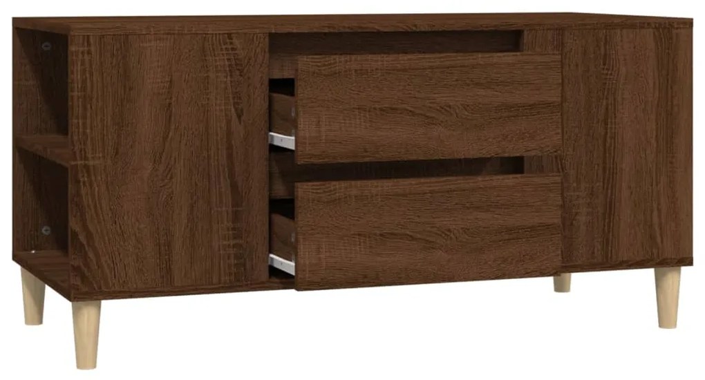Móvel p/ TV 102x44,5x50 cm derivados madeira carvalho castanho