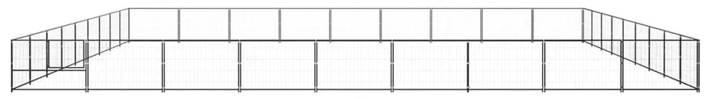 Canil para cães 81 m² aço preto
