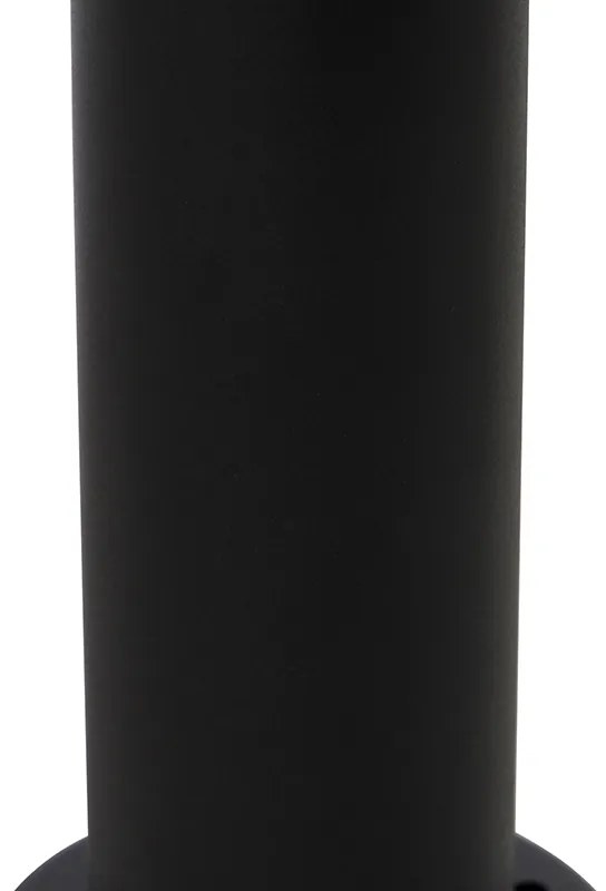 Candeeiro de pé exterior preto com globo transparente 50 cm IP44 - Sfera