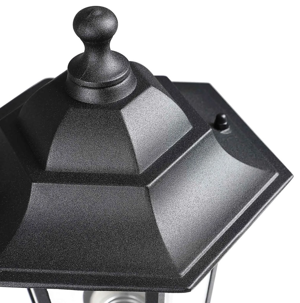 Candeeiro de parede Krysante em alumínio com sensor 37,5 x 20 x 22,5 cm Antracite