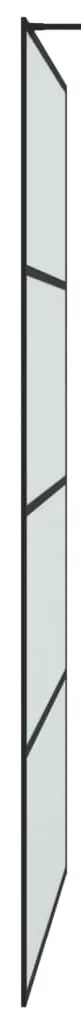Divisória de chuveiro 115x195 cm vidro opaco ESG preto