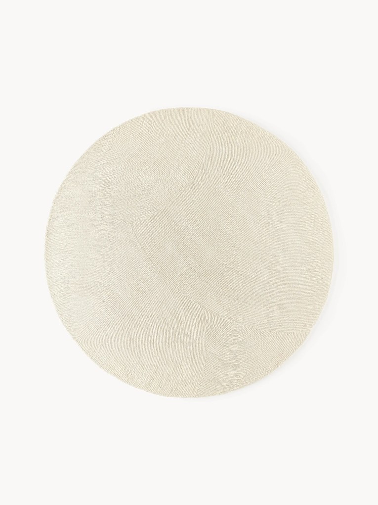 Tapete redondo artesanal em lã Eleni
