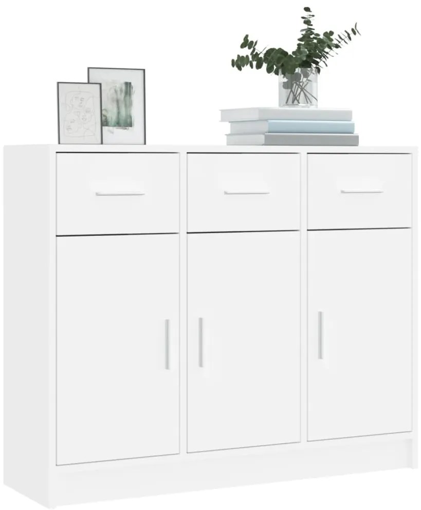 Aparador 91x28x75 cm derivados de madeira branco