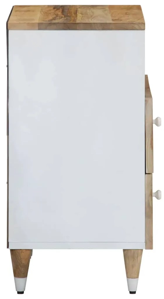 Mesa de cabeceira 50x33x60 cm madeira de mangueira maciça