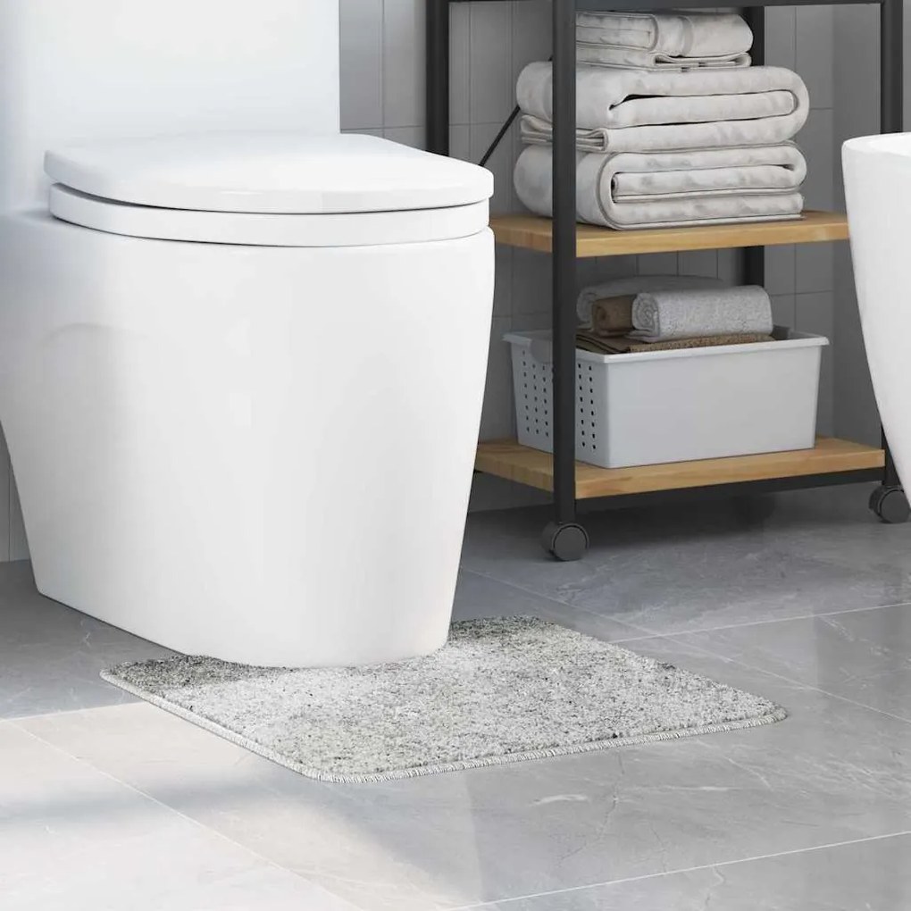 Tapete de Banho U-Shape Cinza 50x50 cm Polipropileno Antiderrapante