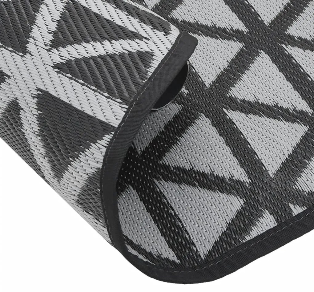 Tapete de exterior Ø160 cm ARAKIL PP preto