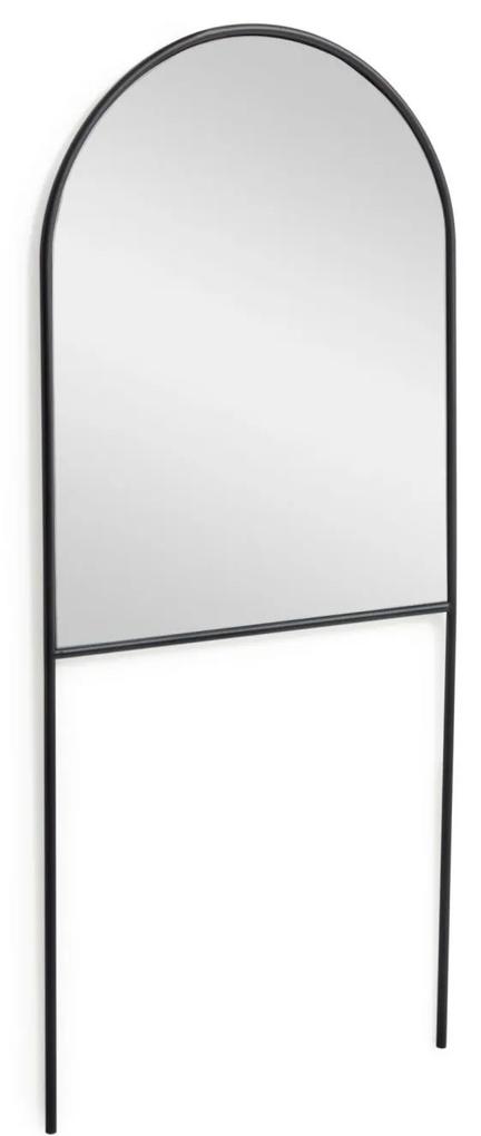 Kave Home - Espelho de pé Nazara metal preto 70 x 161 cm