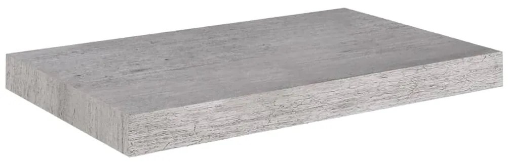 Prateleiras de parede 4 pcs 50x23x3,8 cm MDF cinzento-cimento