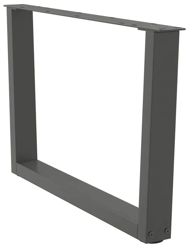 Pés para mesa de centro em V, 2 peças, antracite, 70x (42-43,3) cm, aç