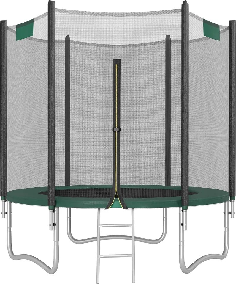 Trampolim para crianças 183 cm com rede de segurança Verde escuro