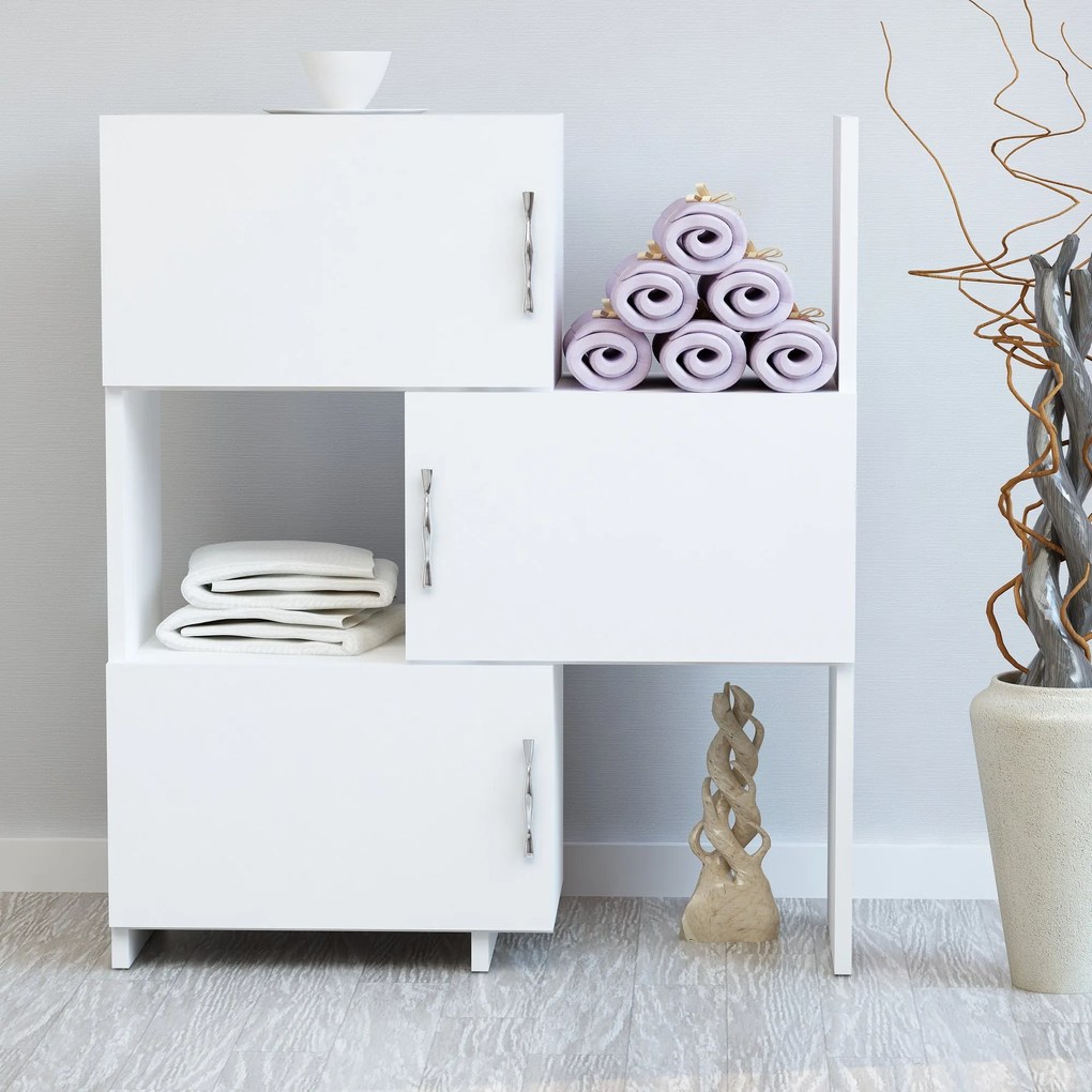 Armário Multiusos Anna – Branco – 65 x 89,8 x 31,5 cm