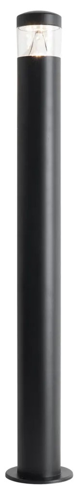 Candeeiro de exterior moderno preto 80 cm IP44 com LED - Roxy