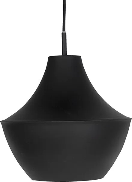 Conjunto de 3 candeeiros de suspensão escandinavos pretos com dourado - Depeche