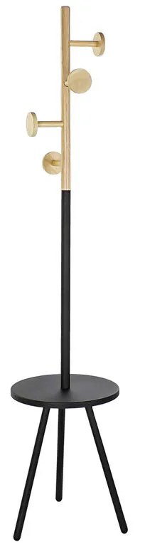 Staande Kapstok Dkd Home Decor Natural Preto Aço Borracha Natural (41,5 X 39 X 175 cm)