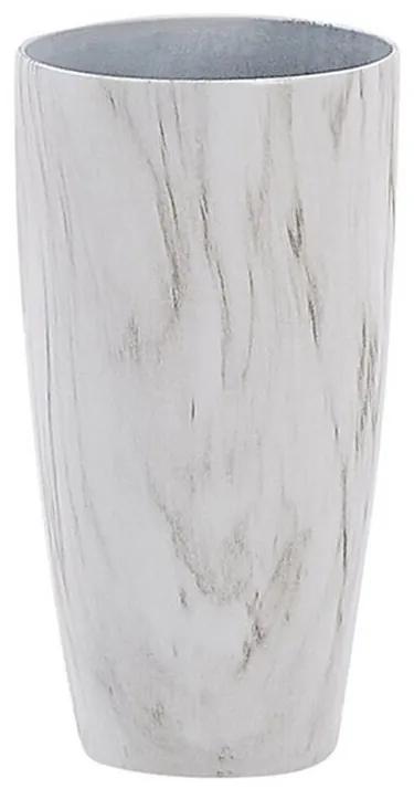 Vaso para plantas com efeito de mármore ⌀ 23 cm LIMENARI Beliani