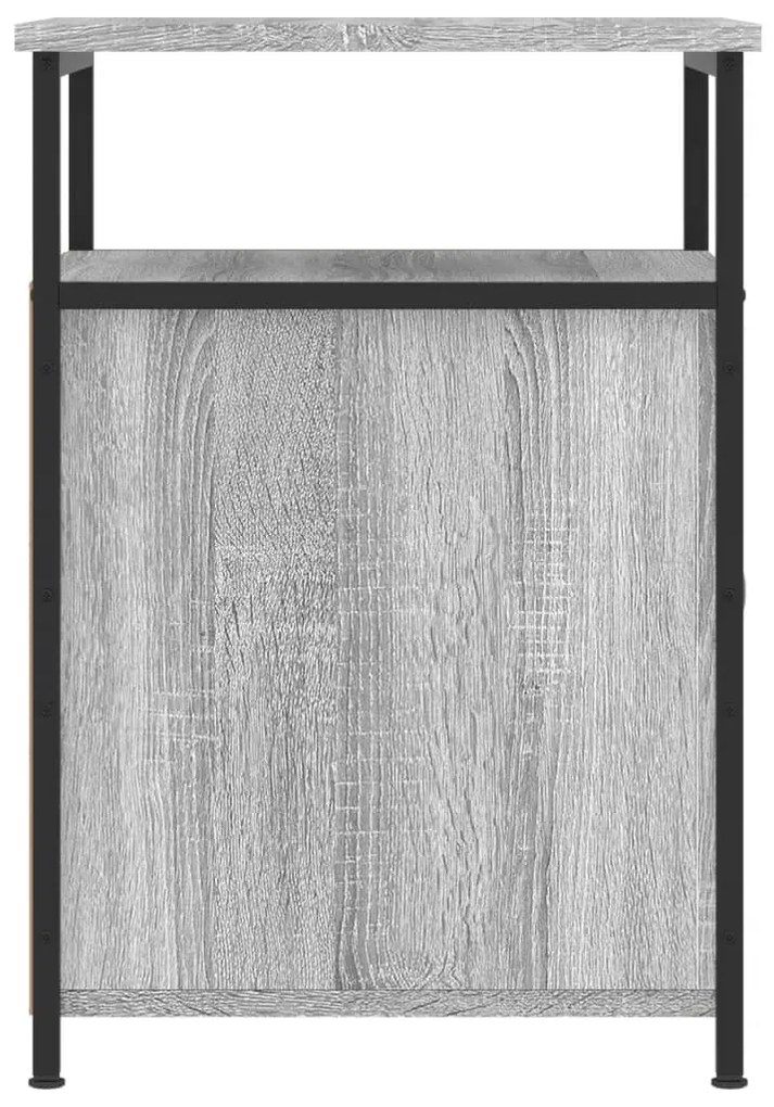 Mesas cabeceira 2 pcs 40x42x60cm deriv. madeira cinzento sonoma
