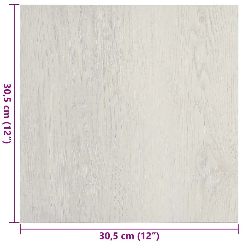 Tábuas de soalho autoadesivas 55 pcs 5,11 m² PVC bege