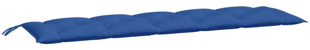 Almofadões banco jardim 2 pcs 180x50x7cm tecido oxford azul
