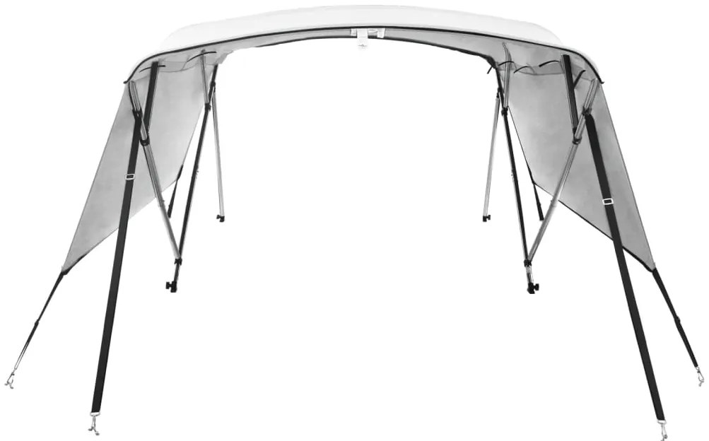 Toldo de 4 arcos Bimini c/ paredes laterais 243x(200-213)x137cm