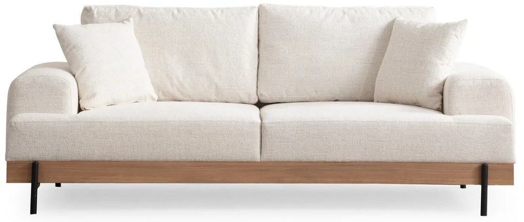 Sofá de 3 Lugares Eti – Branco – 220 cm x 98 cm x 78 cm
