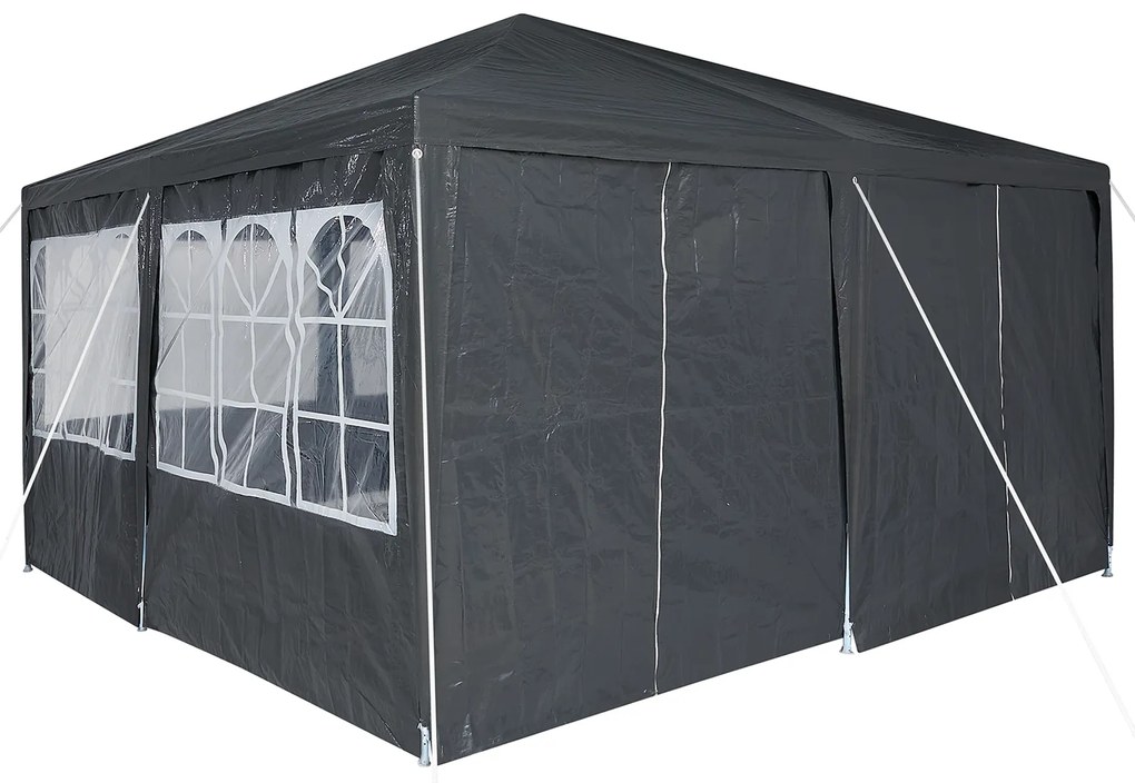 Tenda para Festa com 8 Laterais Antracite 4x4 m PE