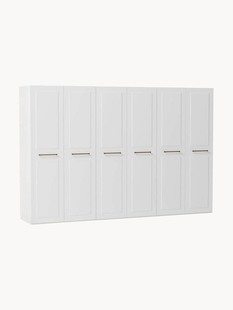 Roupeiro modular com portas articuladas Charlotte, L 300 cm, vários tamanhos