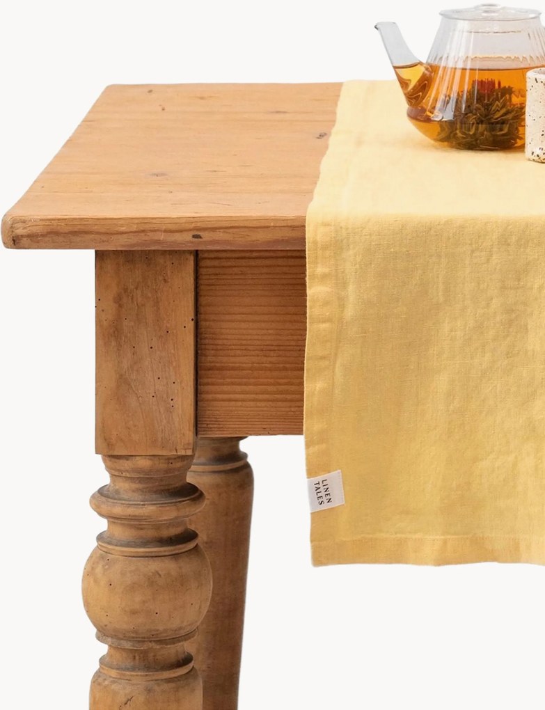 Corredor de mesa em linho Butter