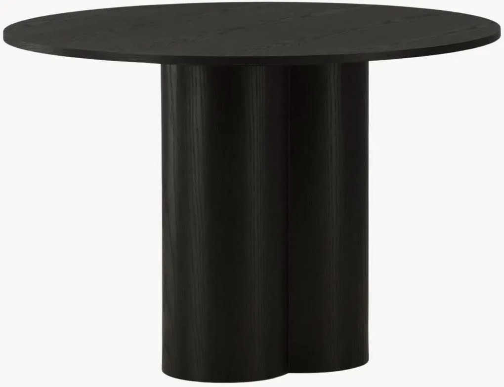 Mesa de jantar redonda com efeito de madeira Olivia, Ø 110 cm