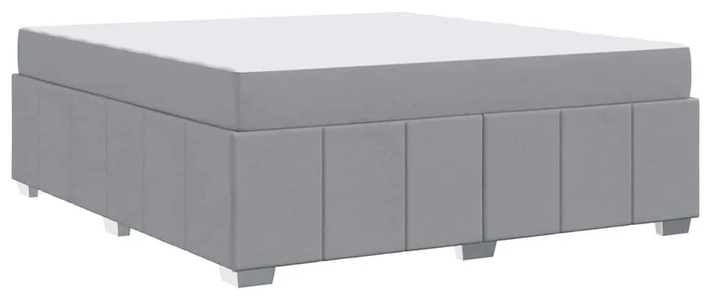 Estrutura da Cama Cinzento-claro 180 x 200 cm tecido