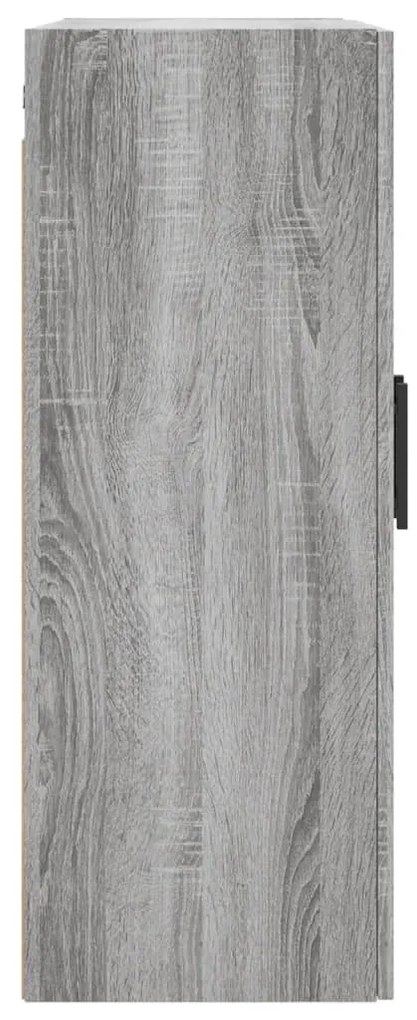 Armário de parede 69,5x34x90 cm cinzento sonoma