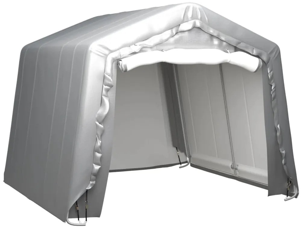 Tenda de armazenamento 300x300 cm aço cinzento
