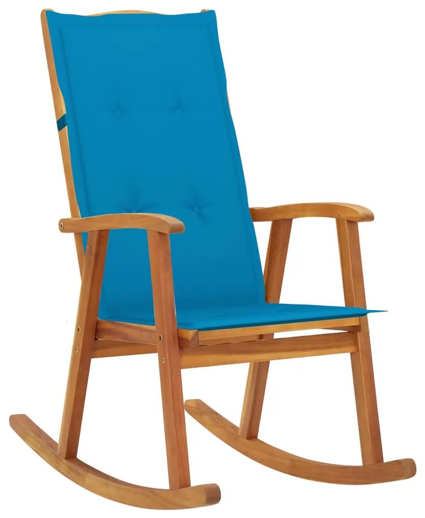 3064183 vidaXL Cadeira de baloiço com almofadões madeira de acácia maciça