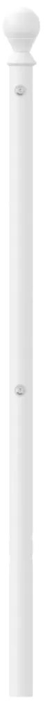Cabeceira de cama 150 cm metal branco