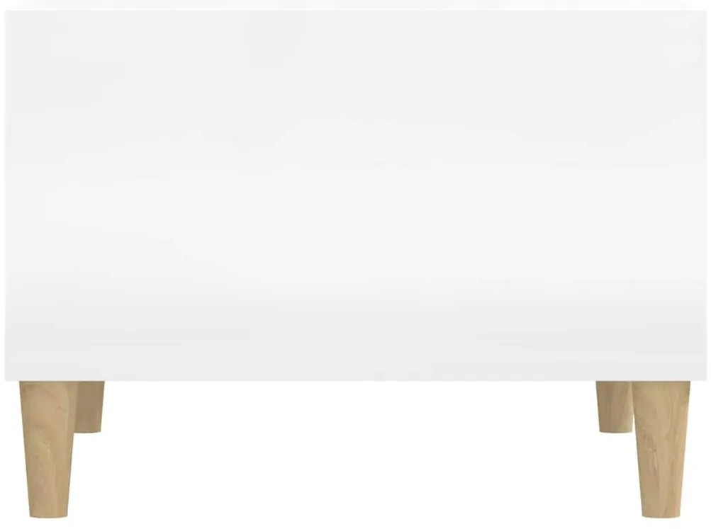 Mesa de centro 60x50x36,5 cm derivados madeira branco brilhante