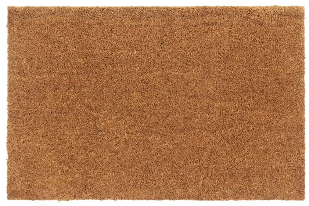 vidaXL Tapete de porta 65x100 cm fibra de coco tufada natural