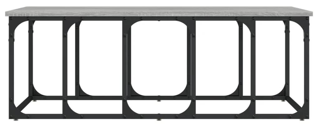 Mesa de centro 100x50x35,5 cm derivados madeira cinzento sonoma