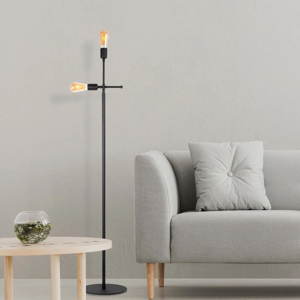 Candeeiro de Pé Beste – Preto – 30 x 30 x 160 cm