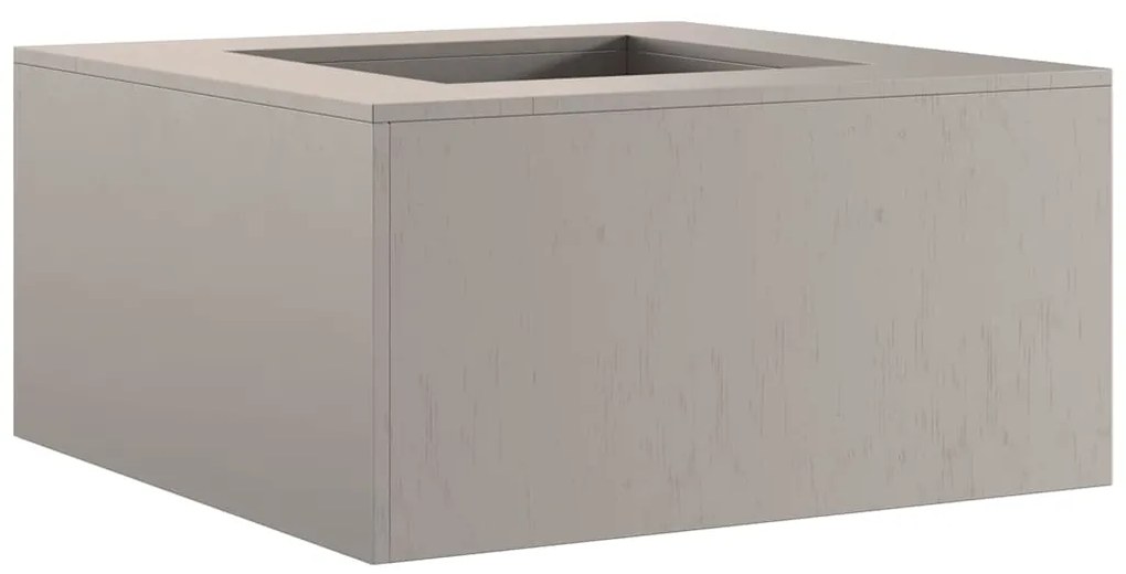 Fogo Square 80x80x40 cm Aço Envelhecido