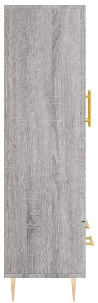 Armário alto derivados de madeira 69,5x31x115cm cinza sonoma
