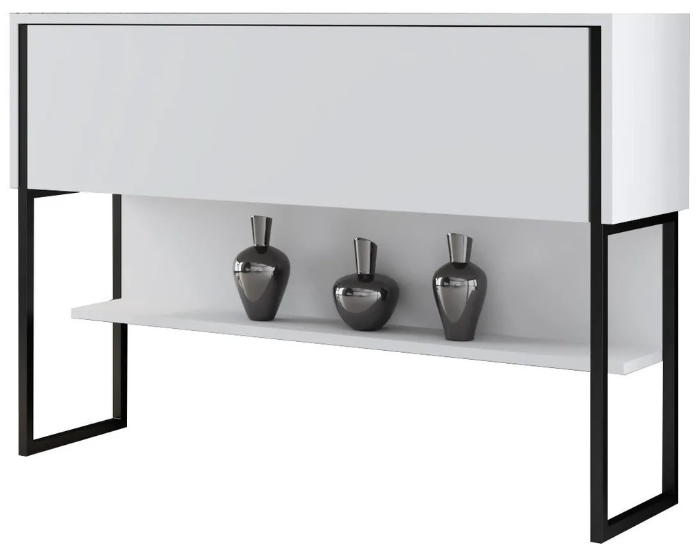 Cômoda Luxe – Preto e Branco – 120x80x30 cm