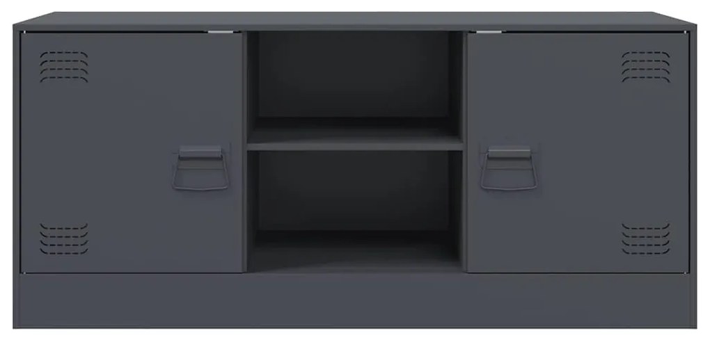 Móvel de TV 99x39x44 cm aço antracite