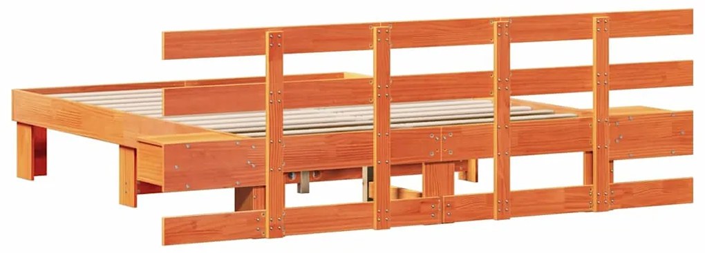 Estrutura da Cama com gaveta Castanho 140 x 200 cm
