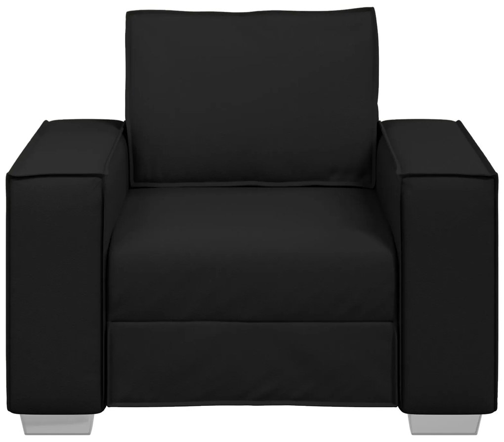 Cadeira de Sofá de Couro Sintético Preta vidaXL - 59 cm