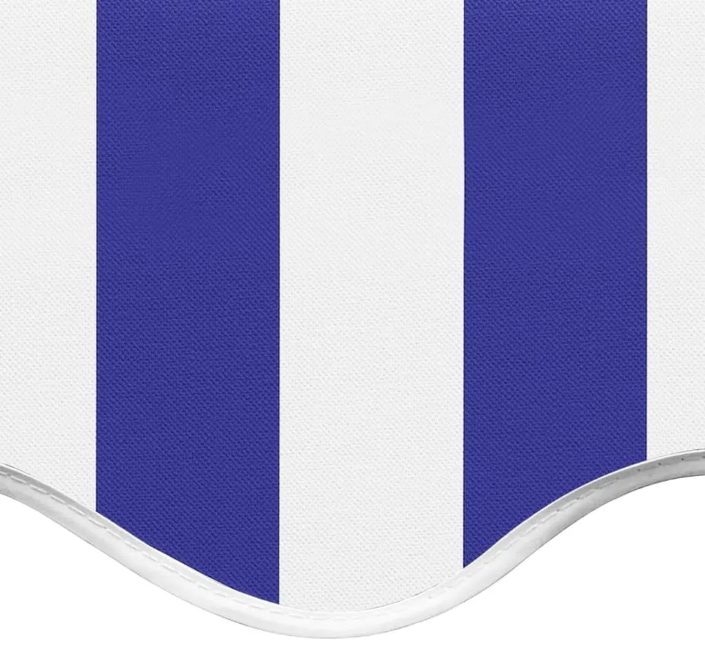 Tecido de substituição para toldo 4x3,5 m azul e branco