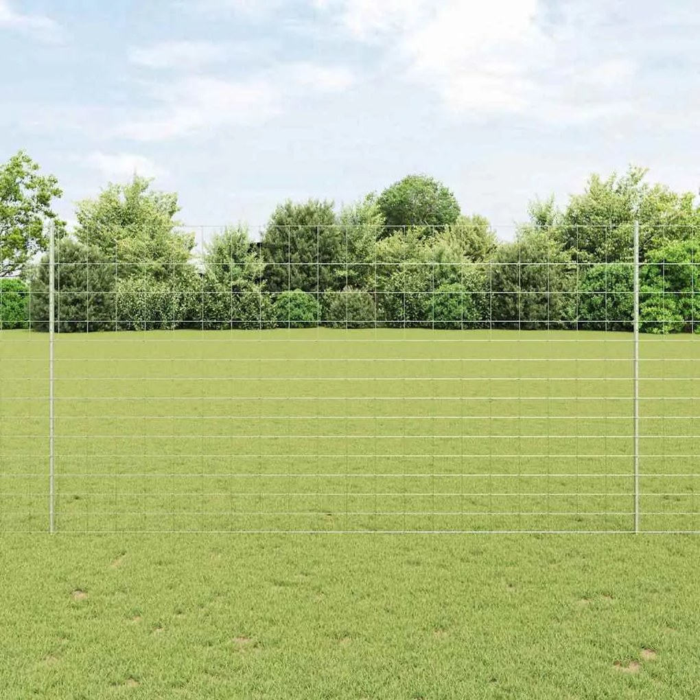 Posts de Cerca vidaXL 22 pcs U-Channel 160 cm Aço Galvanizado