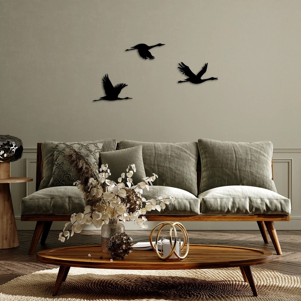 Acessório Decorativo de Parede Migrant Birds – Preto – 14 x 26 cm, 18
