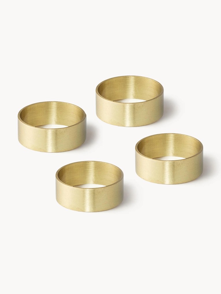 Argolas para guardanapos em latão Ronja, conjunto de 4