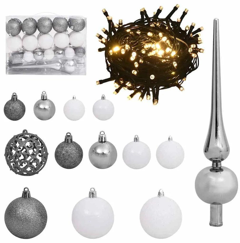 Árvore de Natal Slim Branco 150 cm PVC