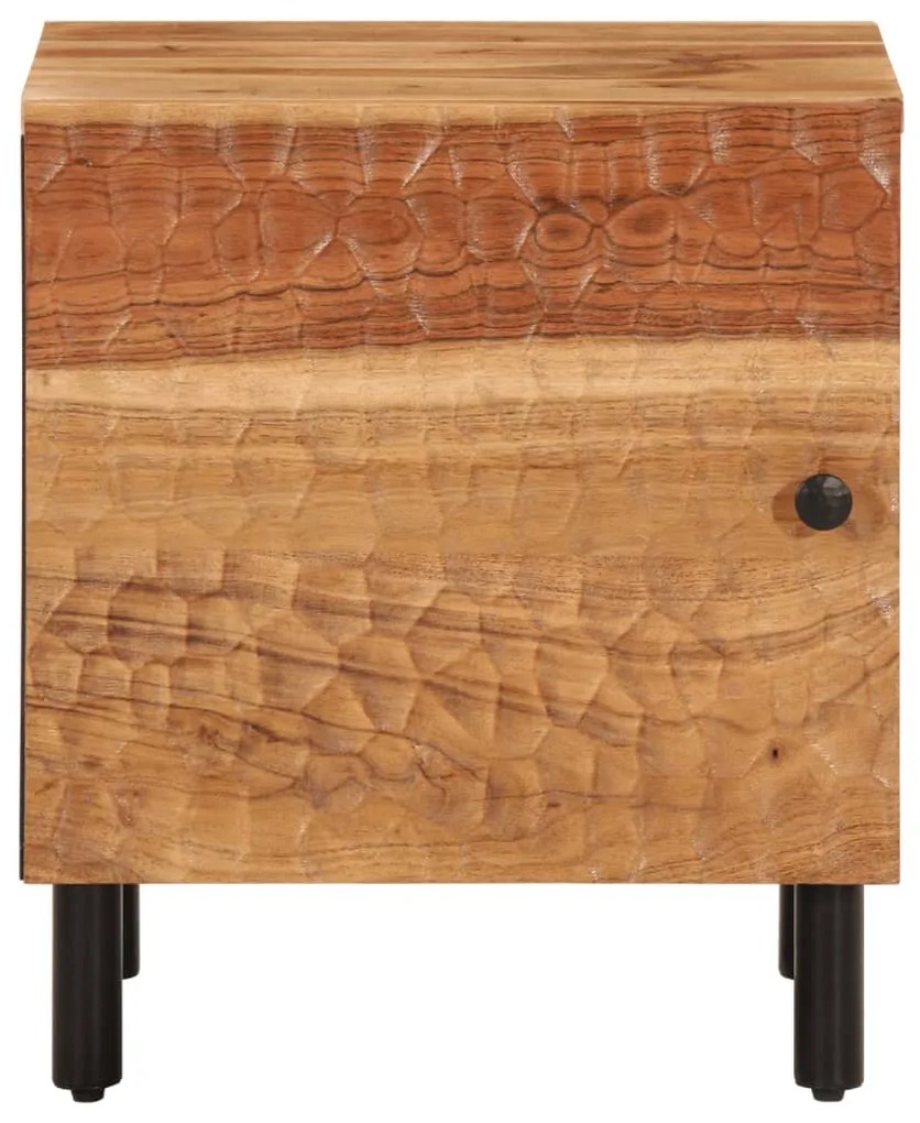 Mesas de cabeceira 2 pcs 40x33x46 cm madeira de acácia maciça